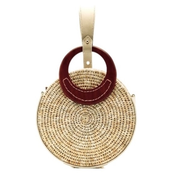 Khokho Mini Letta Leather-Trimmed Circle Bag - Picture 2 of 15